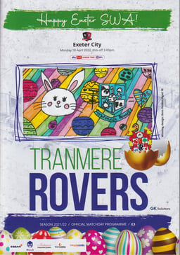 Tranmere Rovers v Exeter Match Programme 2022-04-18